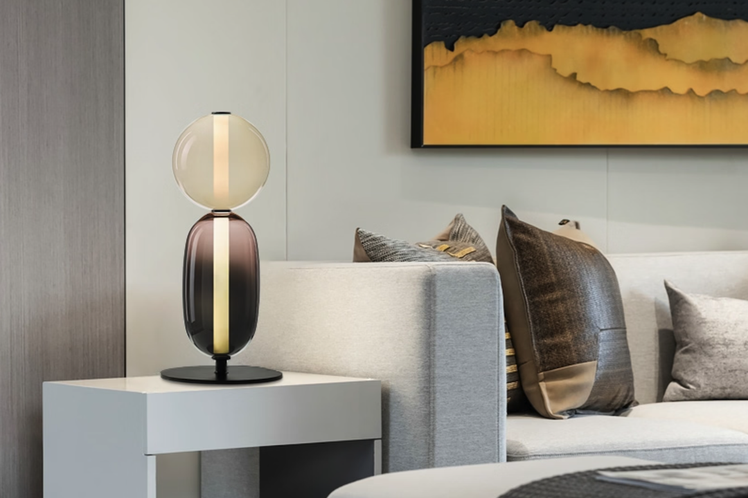 Nordic eenvoudige luxe kalebas glazen tafellamp