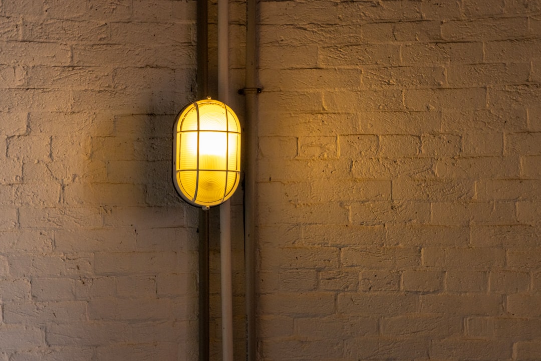 Photo plaster wall lamp