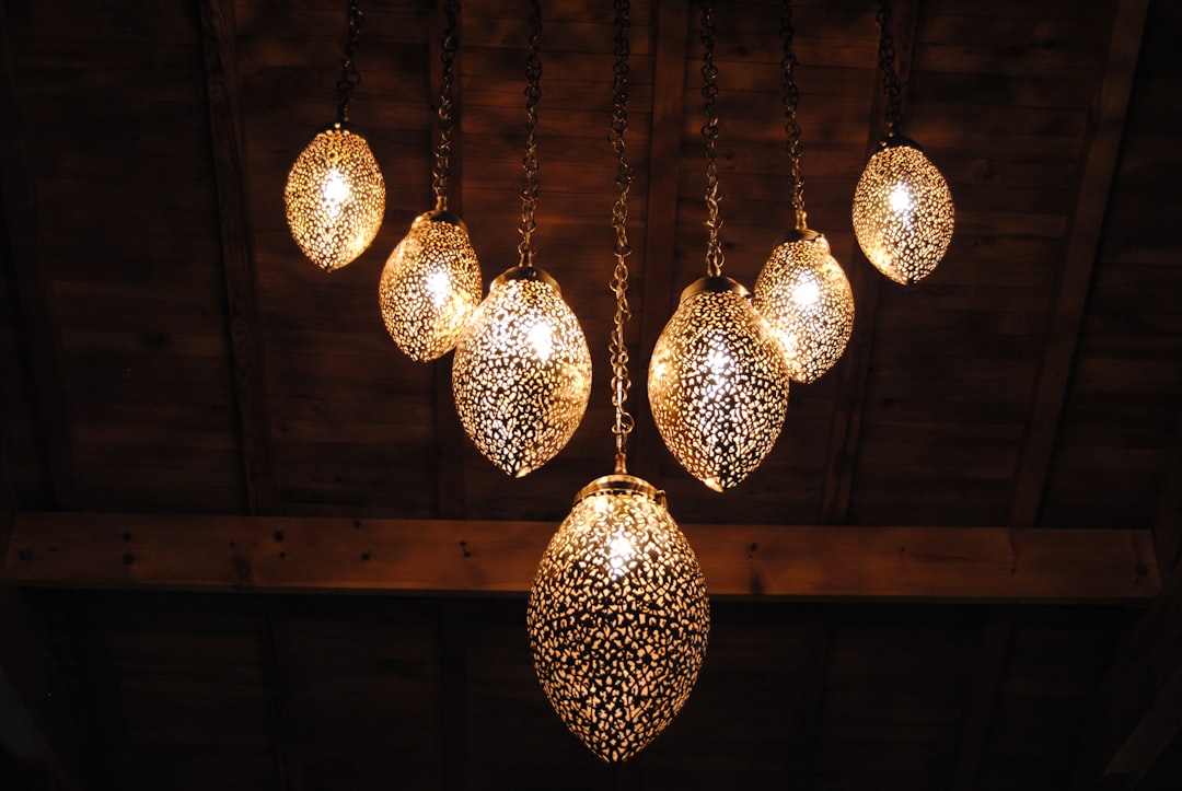 Photo antler chandeliers